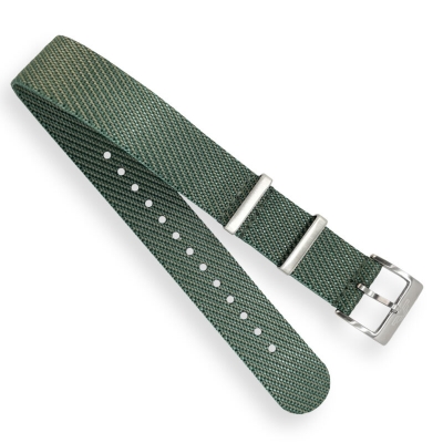 Green Nylon Single-Pass Watch Strap - By Venture Watch Straps