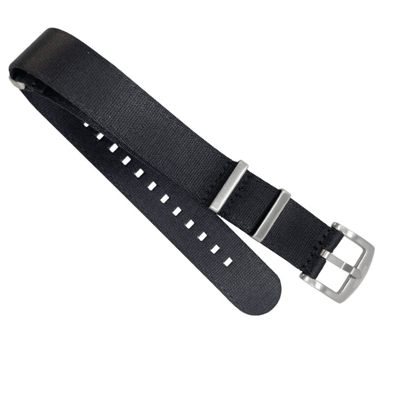 Midnight Black Nylon Nato Watch Strap - By Venture Watch Straps