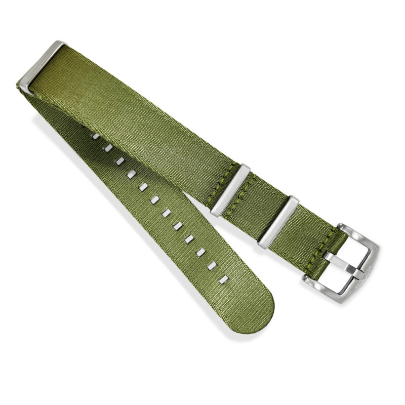Moss Green Nylon Nato Watch Strap - By Venture Watch Straps