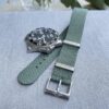 Green Nylon Single-Pass Watch Strap - By Venture Watch Straps
