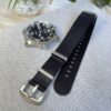 Midnight Black Nylon Nato Watch Strap - By Venture Watch Straps